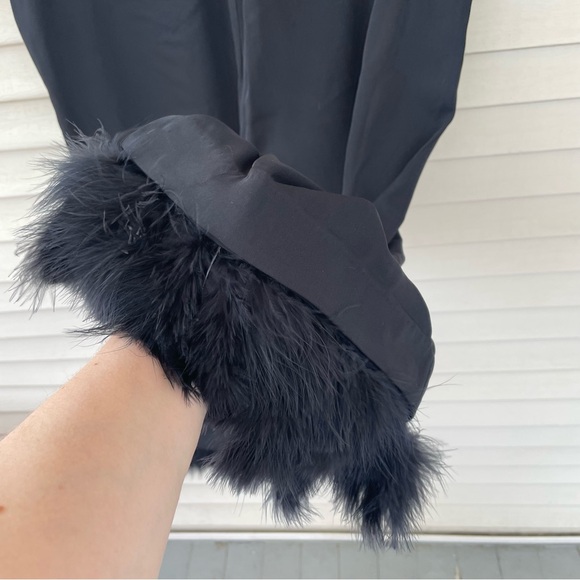 Express High Waisted Feather Hem Cropped Wide Leg Pant Size 14 (NWT) - Picture 5 of 11